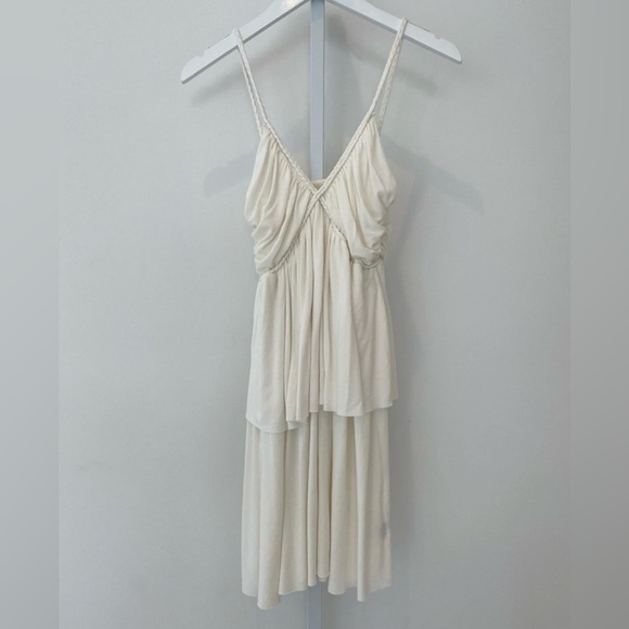 RACHEL PALLY IVORY MODAL SPANDEX DRESS SIZE MEDIUM - Picture 2 of 16